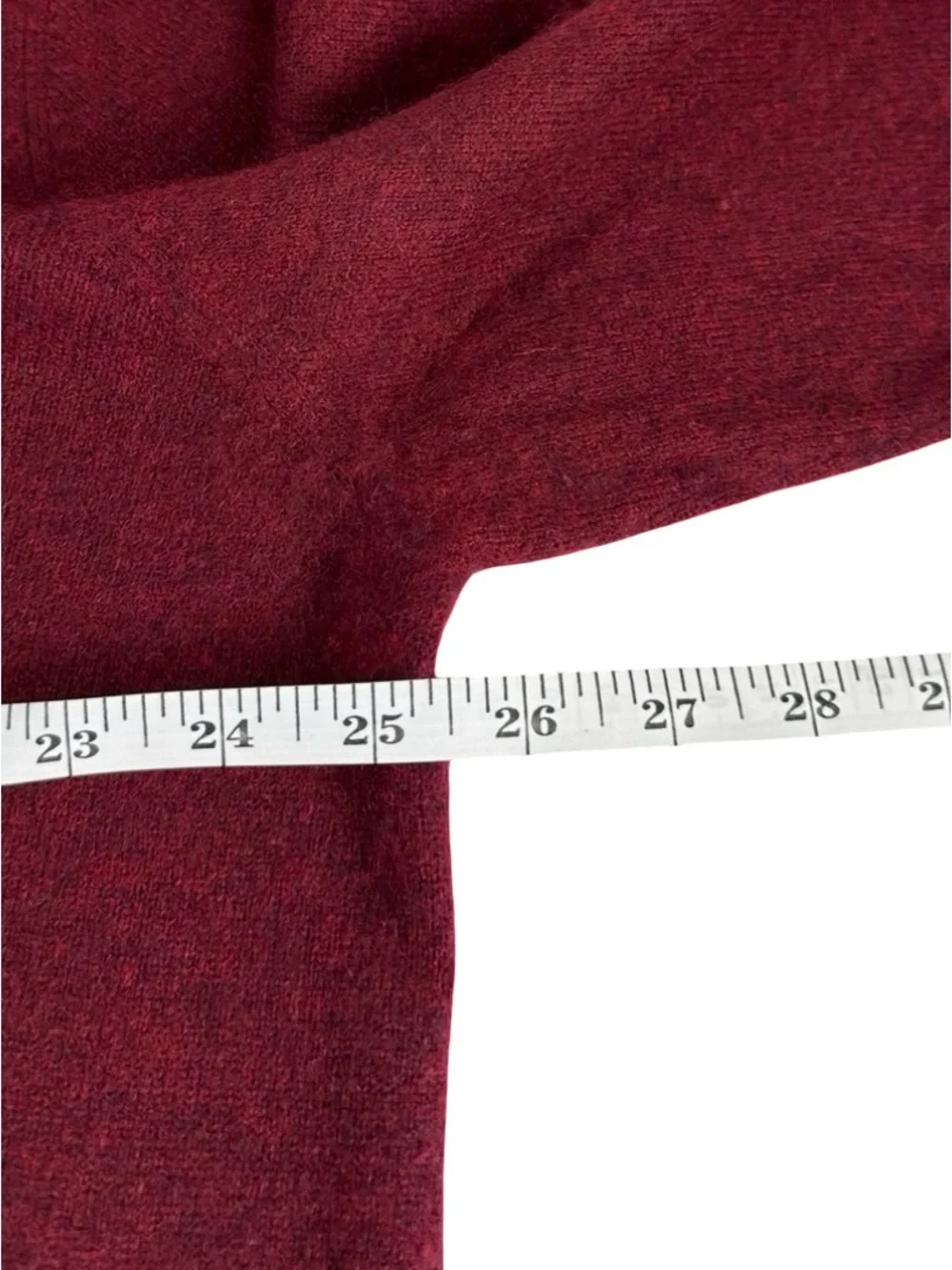Alan Flusser 100% Cashmere burgundy red crewneck  Sweater Men’s Size 2XL